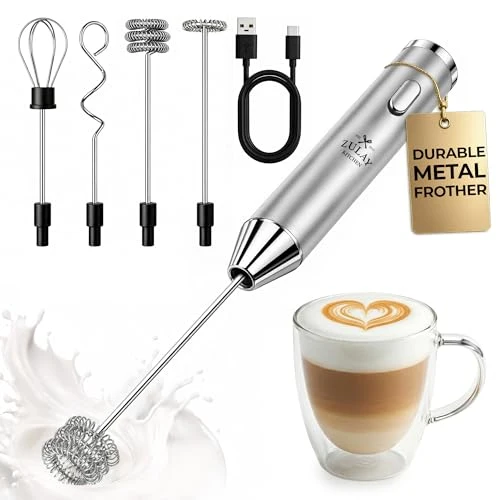 Easy-to-Use Rechargeable Milk Frother Handheld Organic