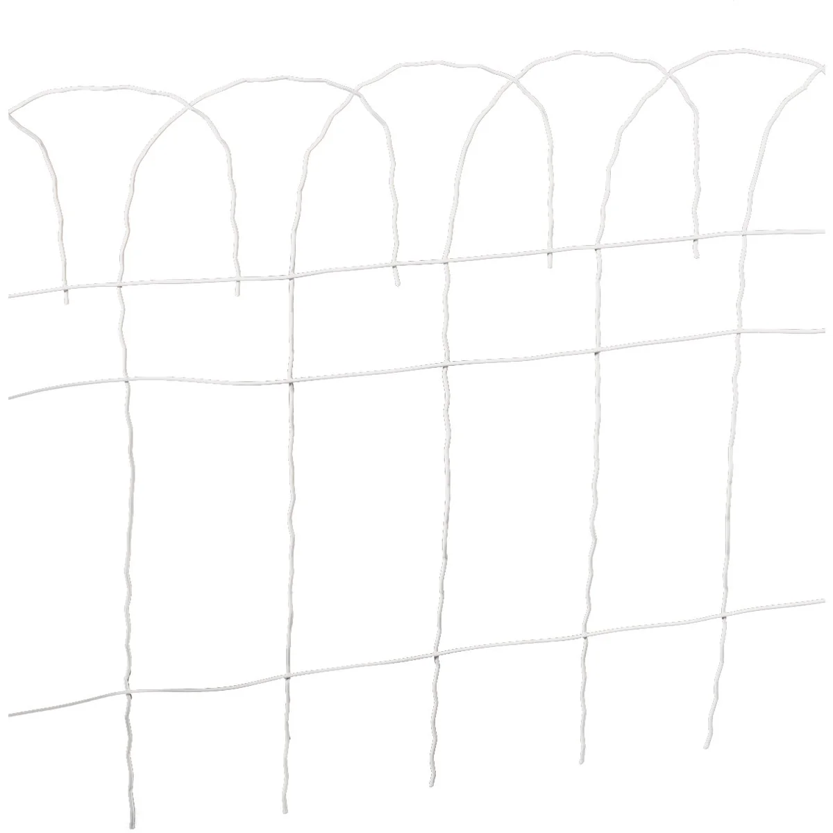 Crafted Garden 14 In. H x 20 Ft. L Galvanized Wire Decorative Border Fence First-Class