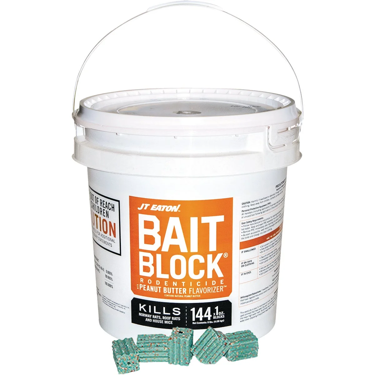 Soft JT Eaton Peanut Butter Bait Block Rat Mouse Poison 144 Per Pail Relaxed
