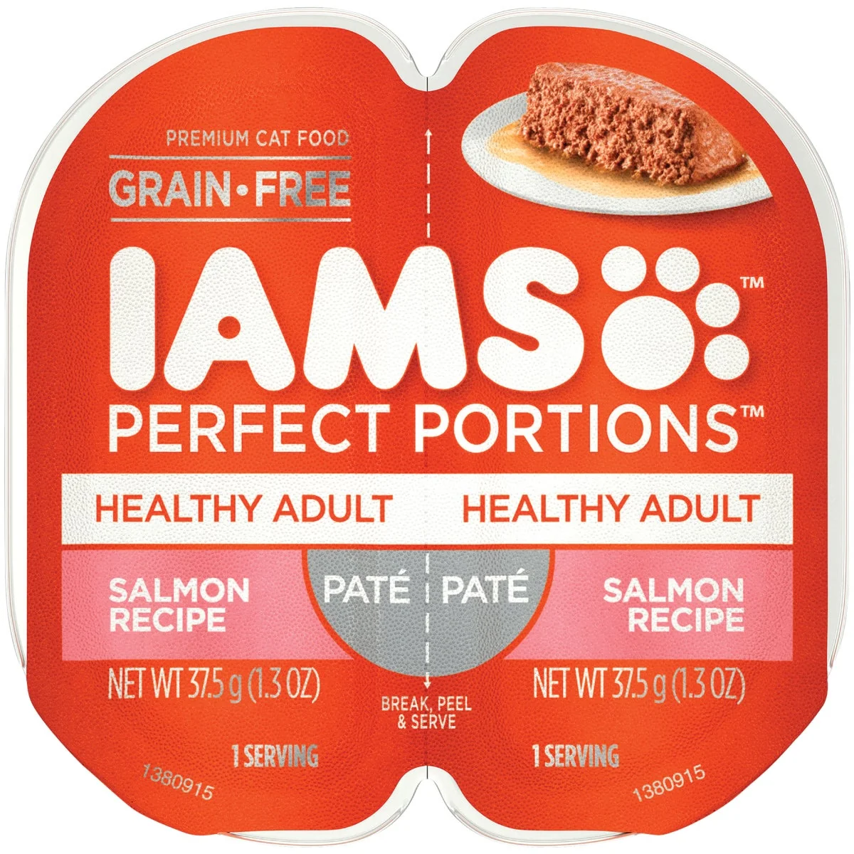 Superior Iams Portions Healthy Adult 2.6 Oz. Salmon Flavor Adult Wet Cat Food Specialty