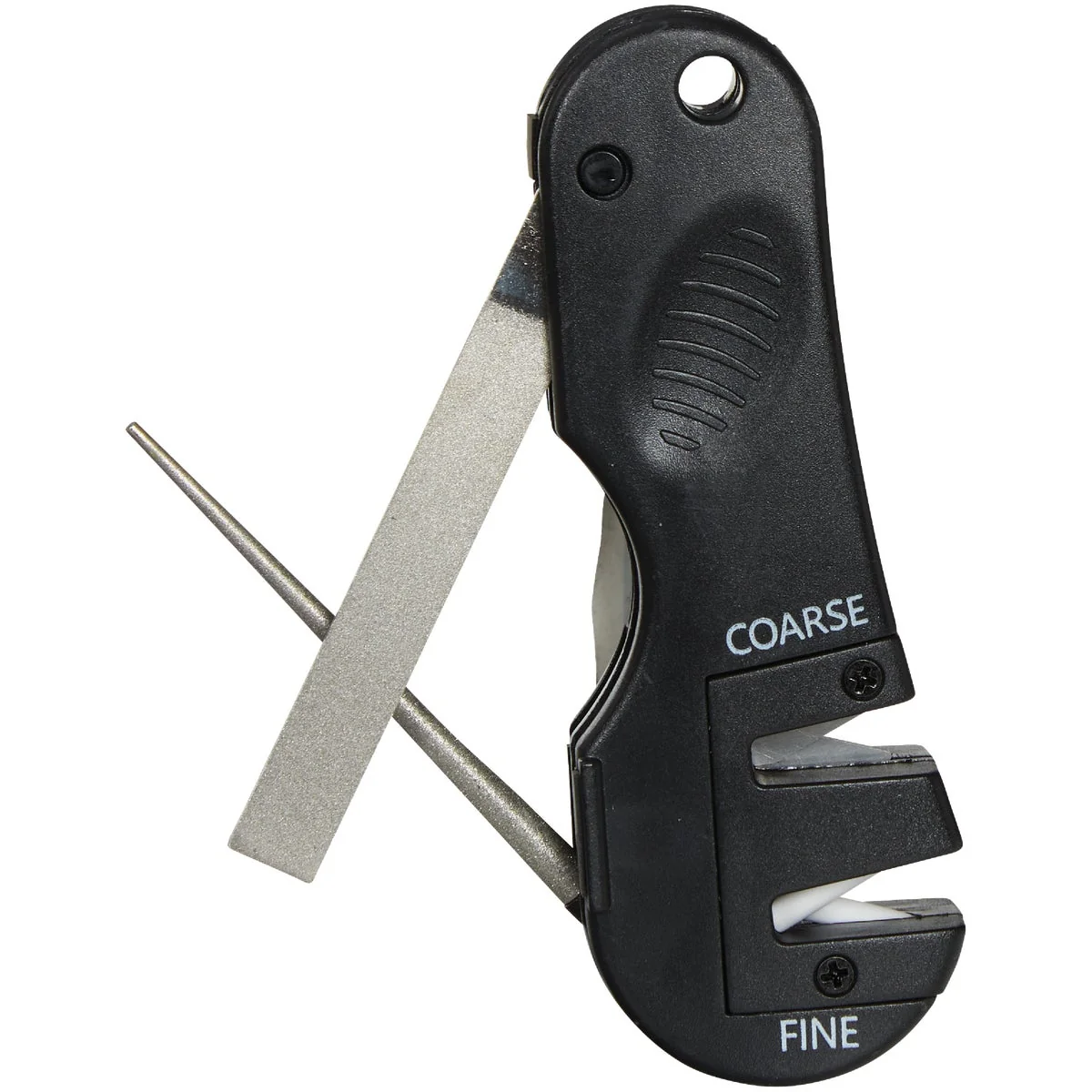 Crafted AccuSharp 2-Stage Diamond-Honed Tungsten Carbide 4-in-1 Knife Tool Sharpener Advanced