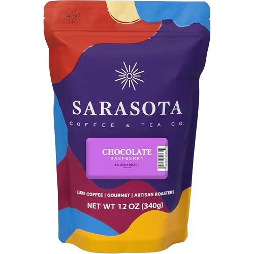 Luxury Chocolate Raspberry Ground Coffee 12oz 12 Ounce Flexible