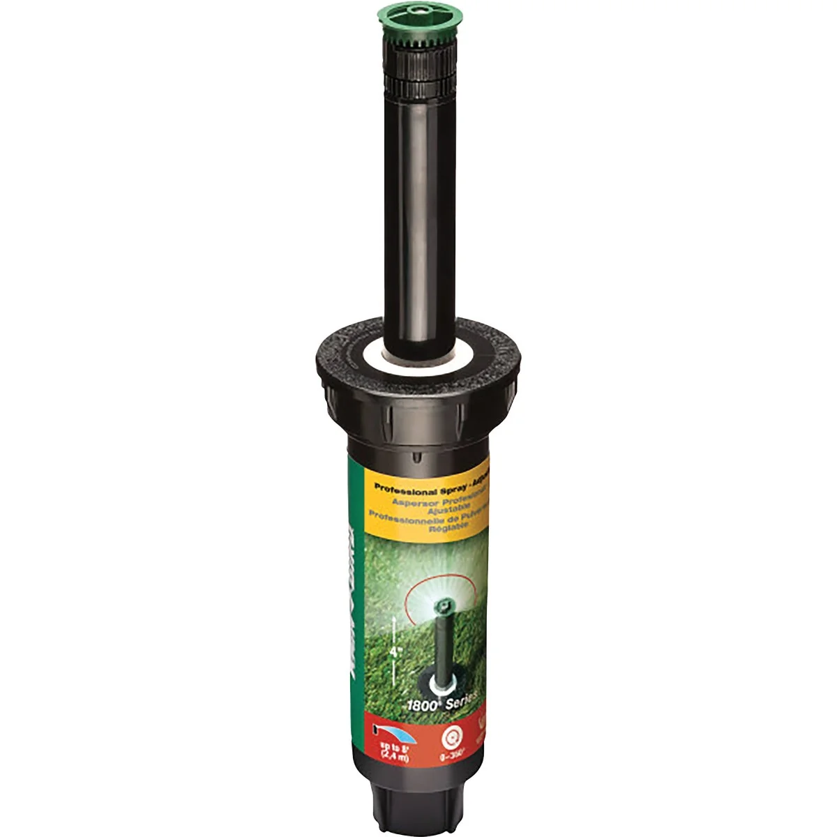 Original Design Rain Bird 4 In. Full Circle Adjustable 8 Ft. Rotary Sprinkler Authentic