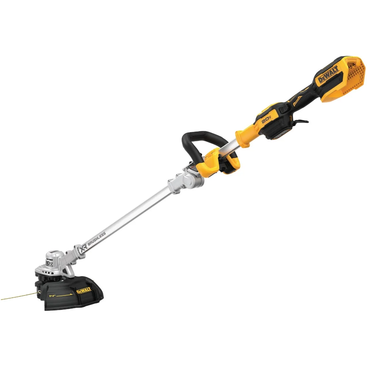 Durable DeWalt 20V MAX 14 In. Folding Cordless String Trimmer Bare Tool Environmentally Friendly