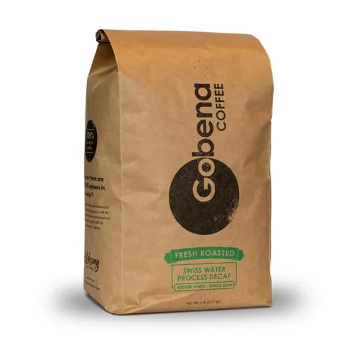 Artisan Coffee 5lb Swiss Water Process Colombian Decaf Whole Bean Medium Roast 80 Ounce Superior