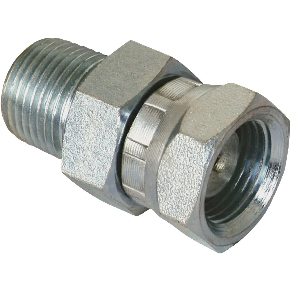 Green Apache 1 2 In. Male Pipe x 1 2 In. Female Pipe Swivel Straight Hydraulic Hose Adapter Lightweight