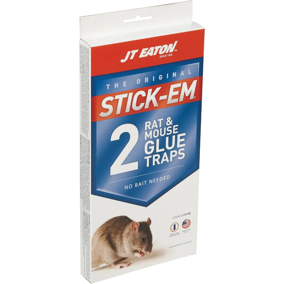 High-Performance JT Eaton Stick-Em Glue Mouse Rat Trap 2-Pack Contemporary