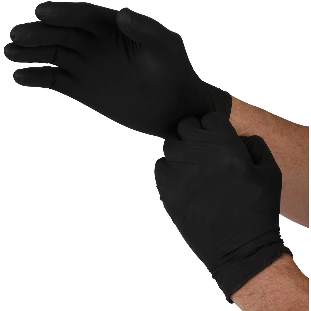 Efficient Boss Large Black Nitrile 4 Mil Disposable Gloves 100-Pack Unique