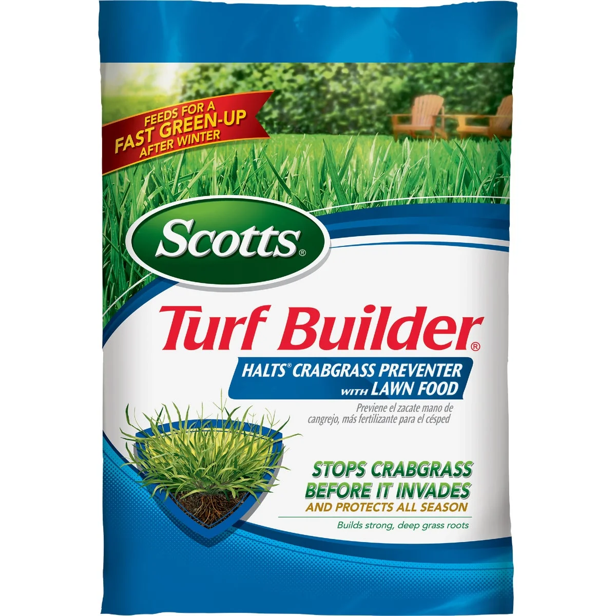 Premium Material Scotts Turf Builder 13.35 Lb. 5000 Sq. Ft. 30-0-4 Lawn Fertilizer with Halts Crabgrass Preventer Trusted