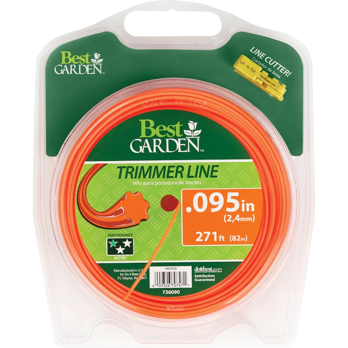 Superior Garden 0.095 In. x 271 Ft. 7-Point Trimmer Line Selected