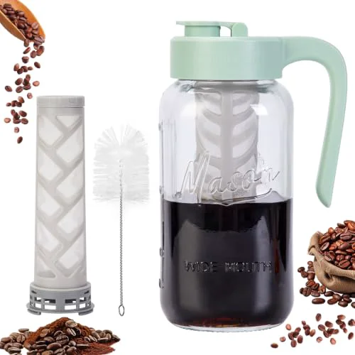 Smart Cold Brew Coffee Maker Glass 2 Count Fast