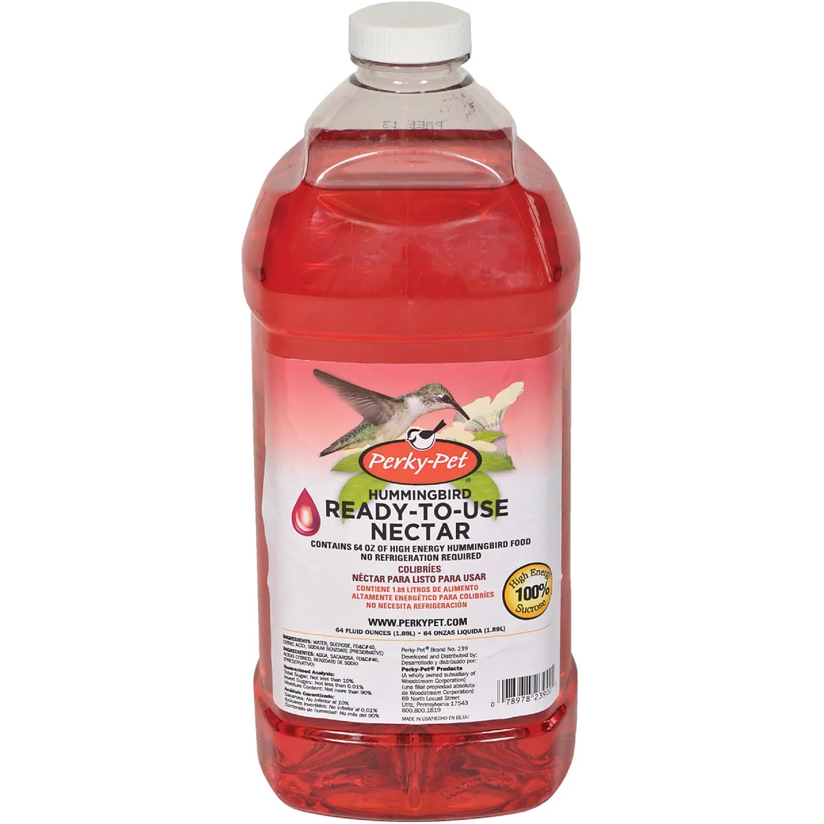 Luxury Perky-Pet 64 Oz. Red Ready To Use Liquid Hummingbird Nectar Trendy