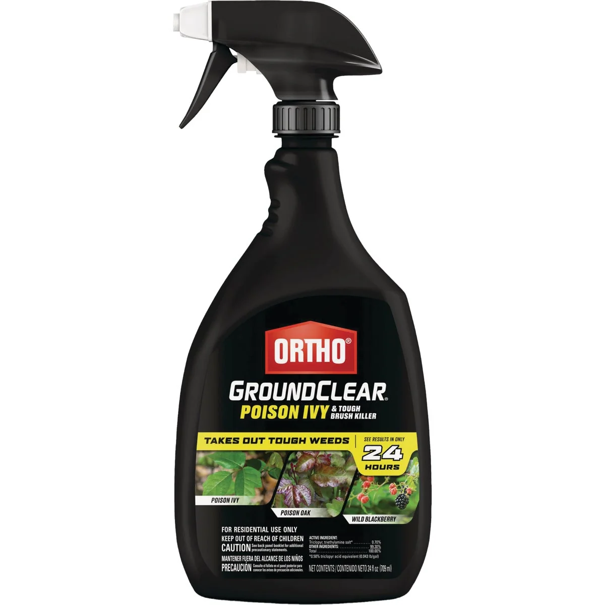 Contemporary Ortho GroundClear 24 Oz. Ready To Use Trigger Spray Poison Ivy Tough Brush Killer User-Friendly
