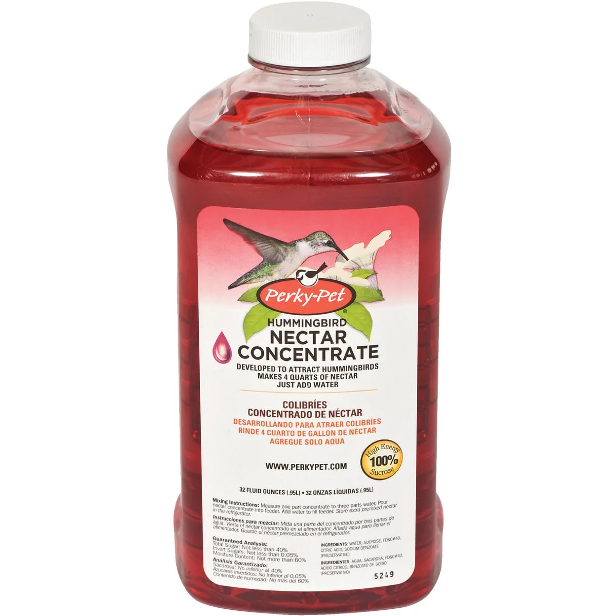 Unique Perky-Pet 32 Oz. Red Liquid Concentrate Hummingbird Nectar Traditional
