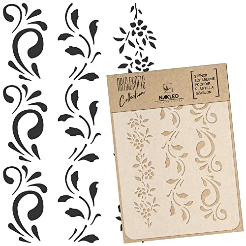 Authentic Painting Stencil for Crafts A5 5.9 x 8.3 Healthy
