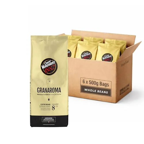 World-Class Caffe Vergnano Gran Aroma Whole Bean Coffee 1.1 lb 35.28 Ounce Sophisticated