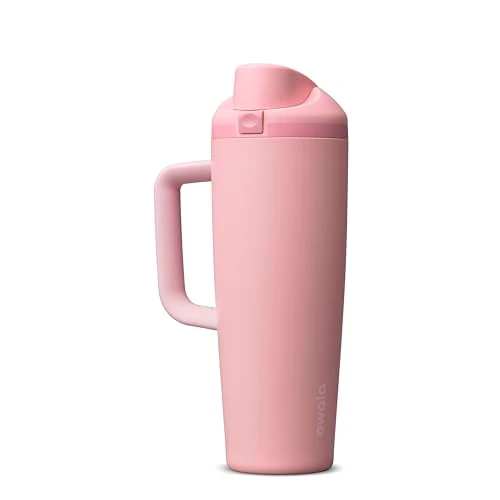 Detailed Sip Tumbler Stainless Steel Water Bottle 30 oz Rose Quartz Original