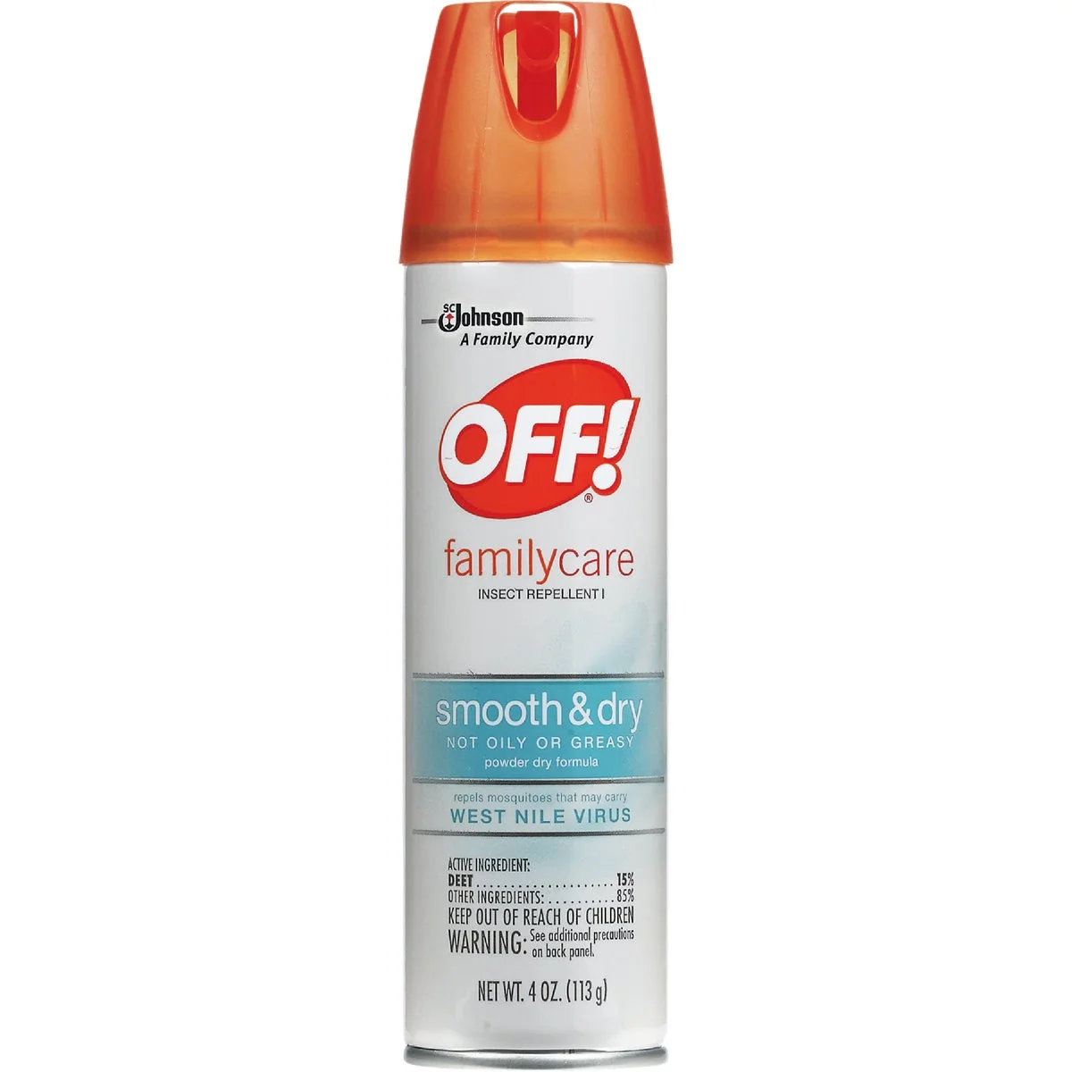 Outstanding Off Family Care 4 Oz. Dry Insect Repellent Aerosol Spray Crafted