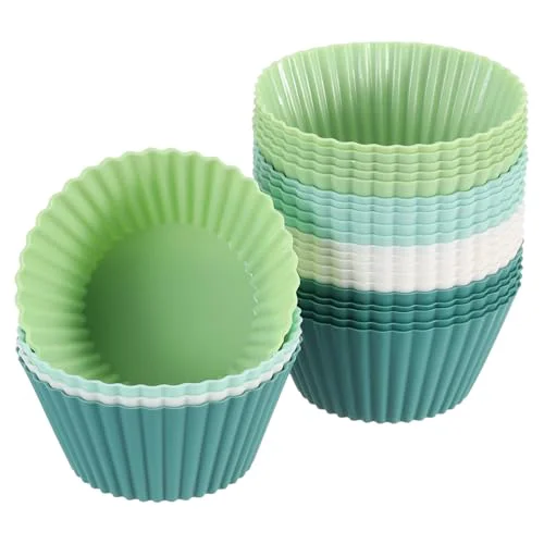 Contemporary 24Pcs Silicone Cupcake Liners Fast