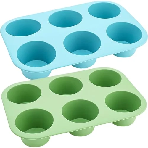 Clean 6 Cups Silicone Mini Muffin Pan Set Original