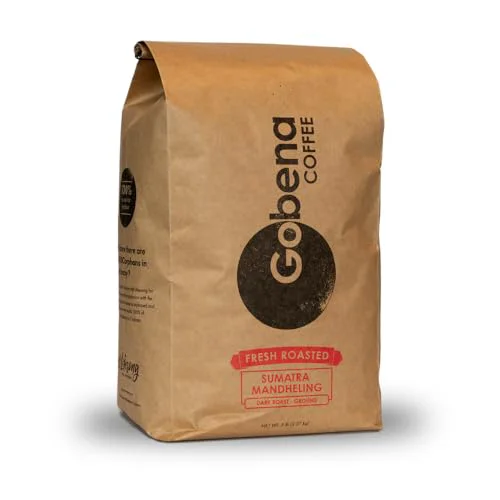 Breathable Coffee 5lb Sumatra Mandheling Grade 1 Ground Fresh Roasted 80 Ounce Reliable