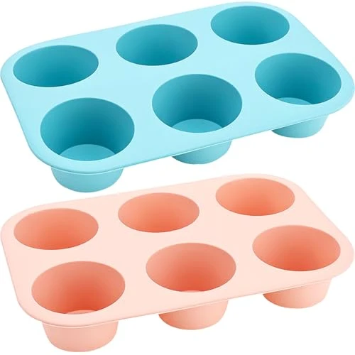 Certified 6 Cups Silicone Mini Muffin Pan Set Versatile