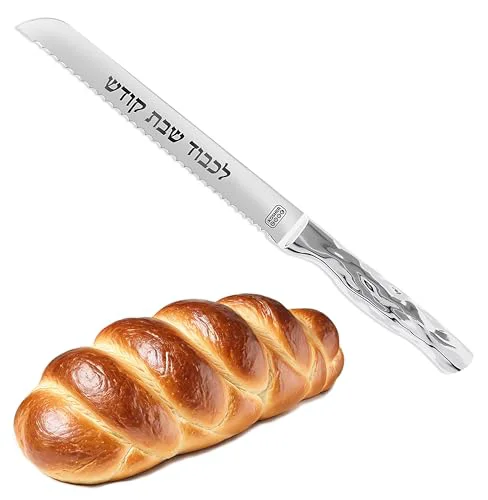 Practical Premium Stainless Steel Challah Bread Knife