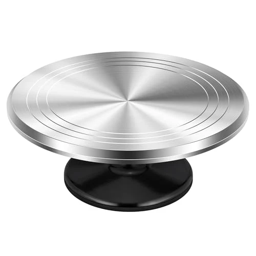Original Aluminum Cake Stand Turntable for Party User-Friendly