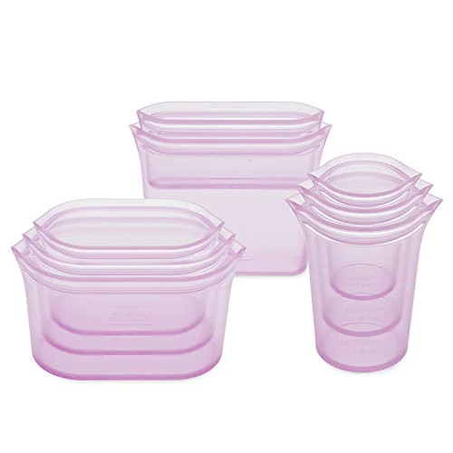 Premium Reusable Food Storage Containers Full Set of 8 Lavender Specialty