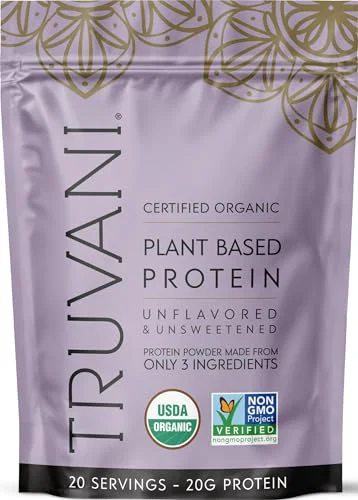 Environmentally Friendly Organic Plant Based Protein Powder 20 Ounce Easy-to-Use
