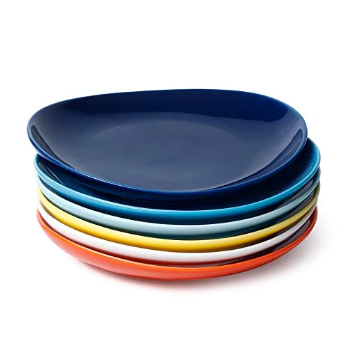Premium 7.8 Inch Porcelain Dessert Plates Set of 6 6 Count Consistent