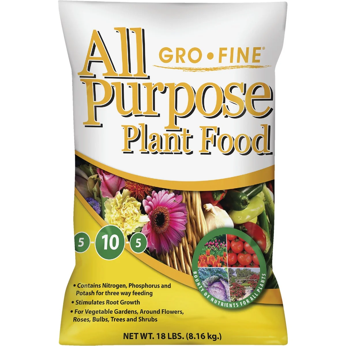 Consistent Gro-Fine 18 Lb. 5-10-5 All Purpose Dry Plant Food Elite