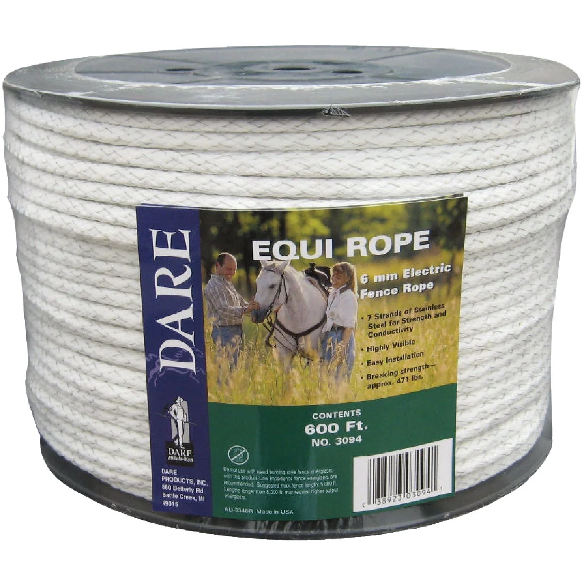 Contemporary Dare Equi Rope 1 4 In. x 600 Ft. Polyethylene Poly Rope Premium