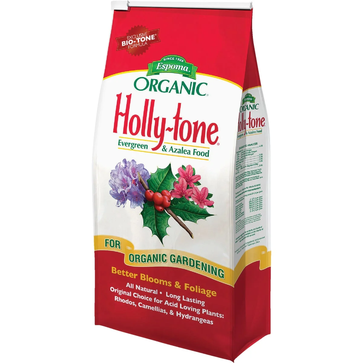 Authentic Espoma Organic 4 Lb. 4-3-4 Holly-tone Dry Plant Food High-Grade