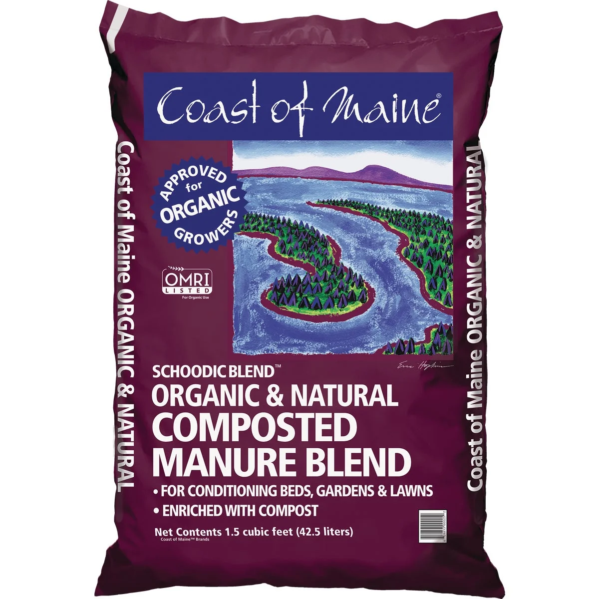 Dependable Coast of Maine Schoodic Blend 40 Lb. 1 Cu. Ft. Organic Natural Composted Manure Responsible