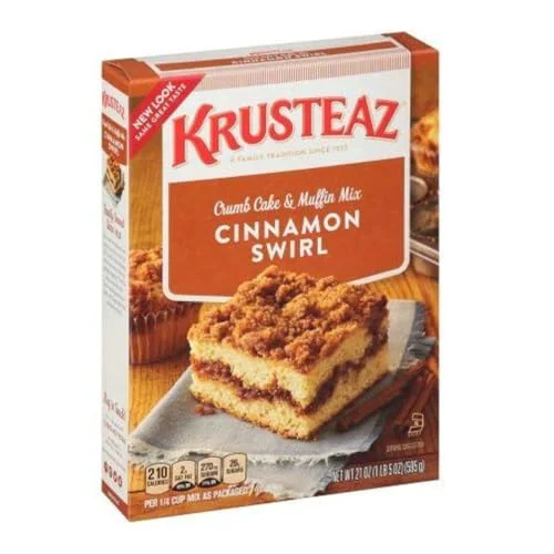 Smart Cinnamon Swirl Crumb Cake Muffin Mix 42 Ounce Premium Material