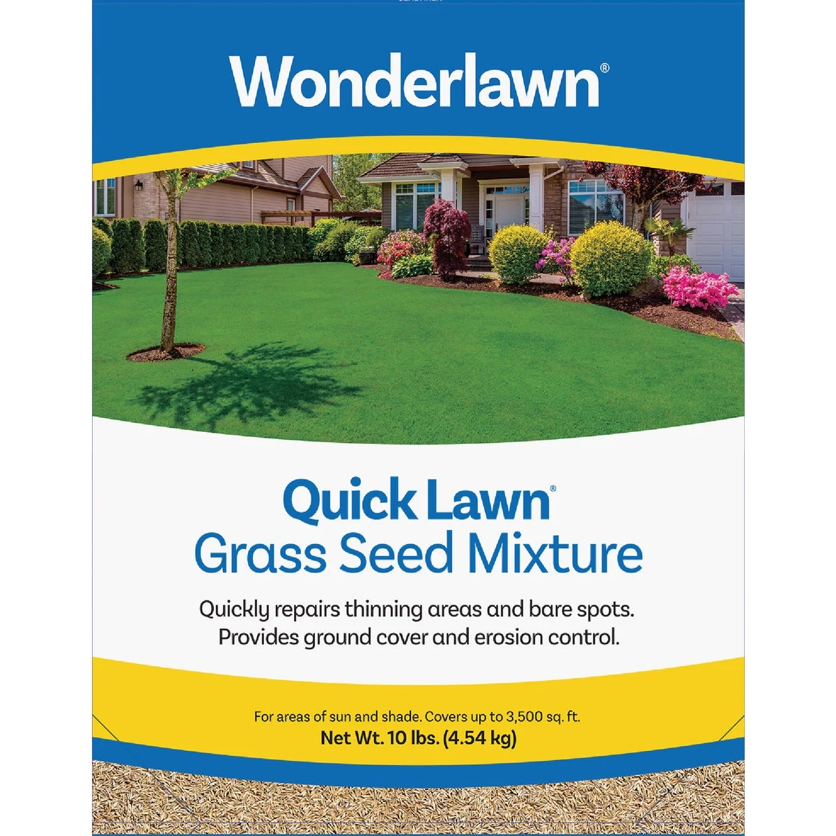Luxury Wonderlawn Quick Lawn 10 Lb. 3000 Sq. Ft. Coverage Annual Perennial Ryegrass Grass Seed Powerful