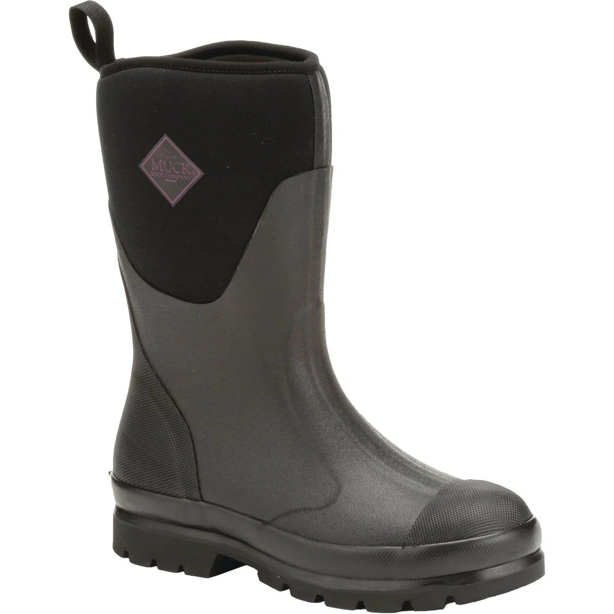 Authentic Muck Chore Mid Women’s Size 6 Black Rubber Pull-On Boot Environmentally Friendly