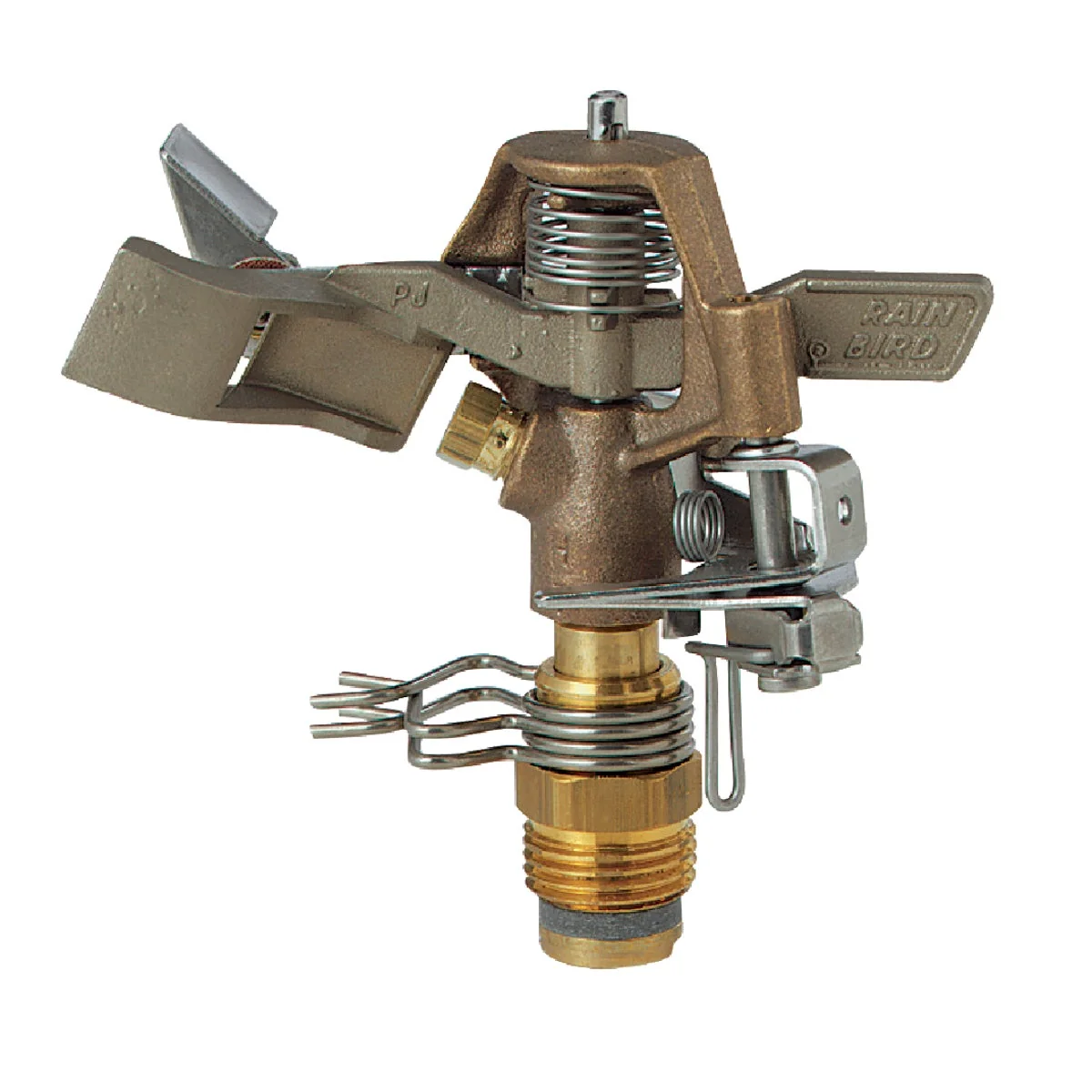 Premium Material Rain Bird Brass 20 Ft. to 41 Ft. Dia. Riser Mounted Impact Sprinkler Exceptional