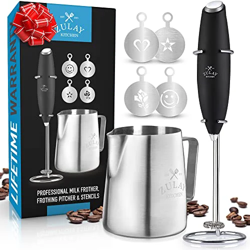 High-Performance Zulay Premium Gift Milk Frother Set Excellent
