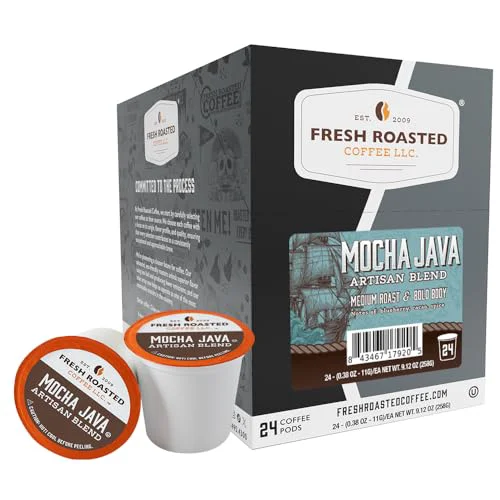 Elite Mocha Java K Cup Pods for Keurig Brewers 24 Count Green