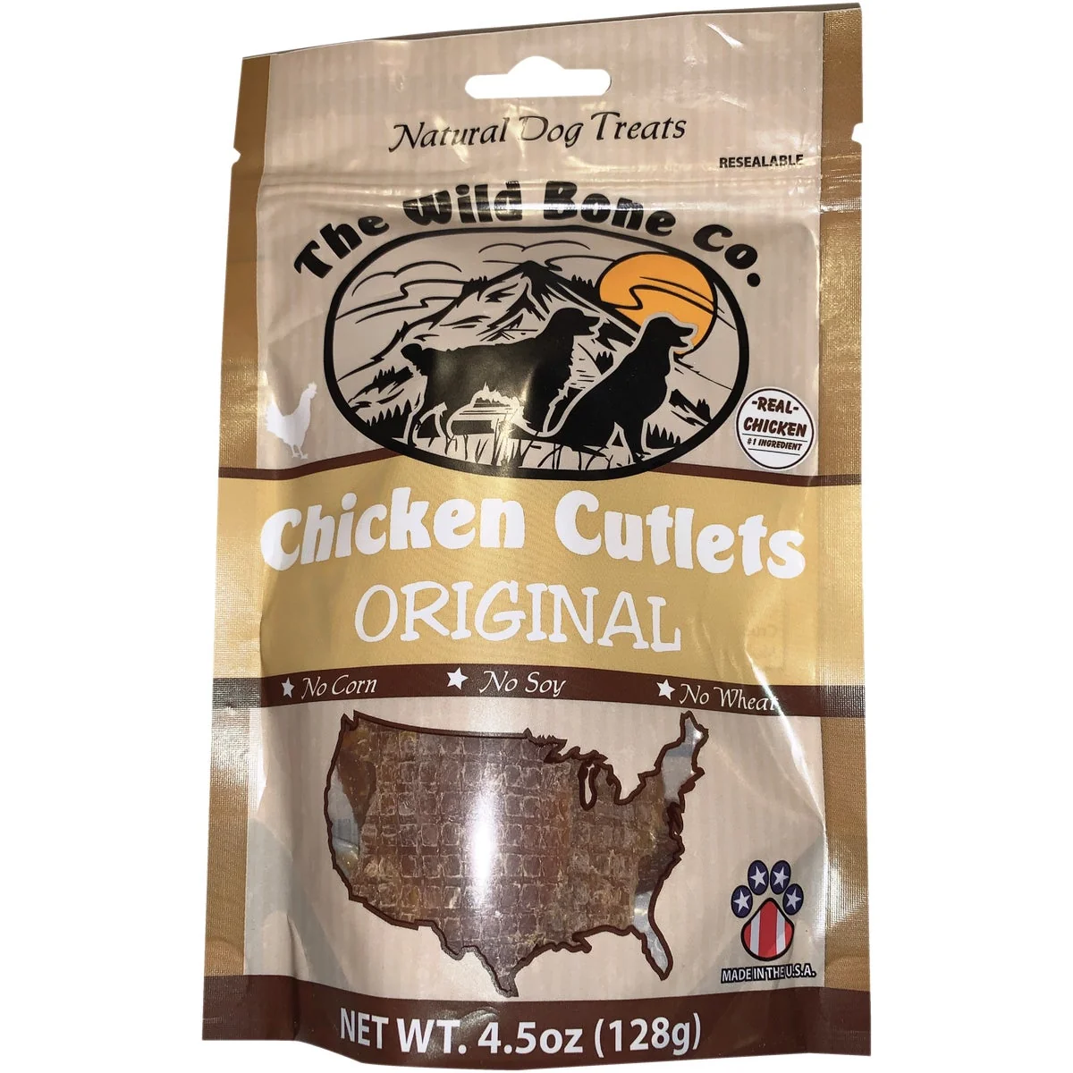 Clean The Wild Bone Company Chicken Cutlet Dog Treat 4.5 Oz. Exceptional