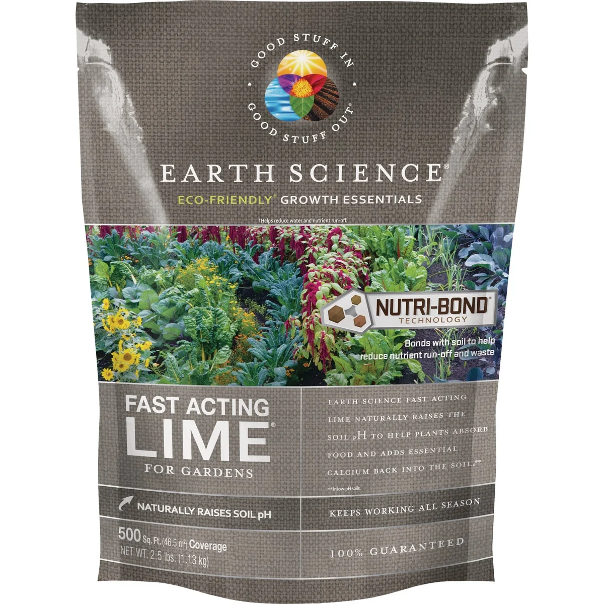 Original Earth Science Fast Acting 2.5 Lb. 500 Sq. Ft. Coverage Lime Expertly Made