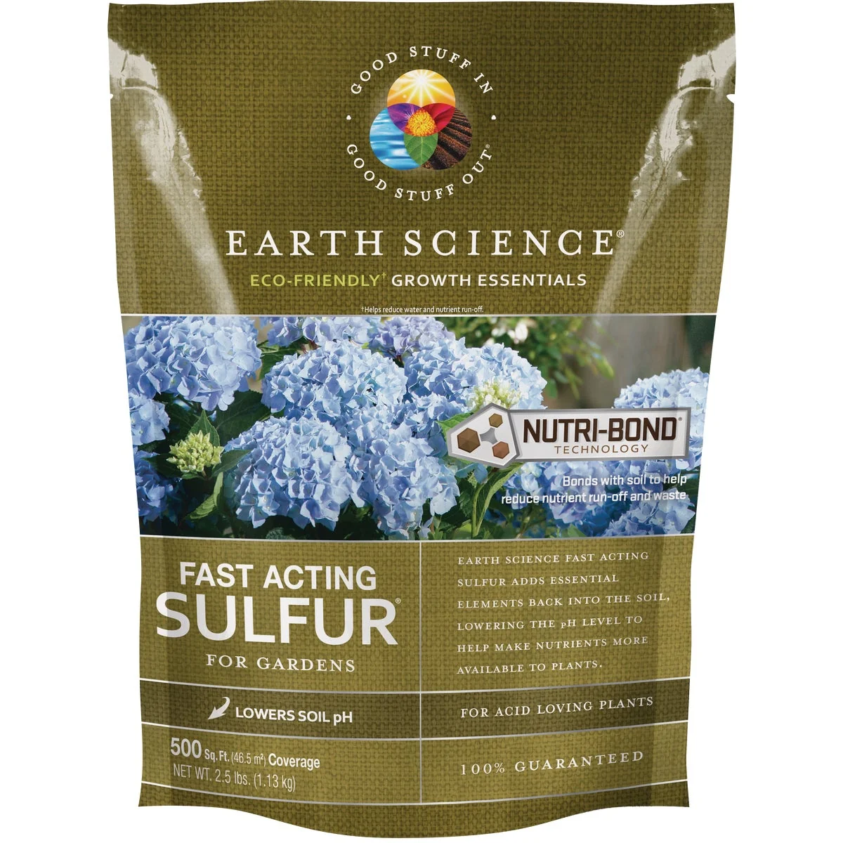 High-End Earth Science 2.5 Lb. 500 Sq. Ft. Coverage Fast Acting Sulfur Smooth
