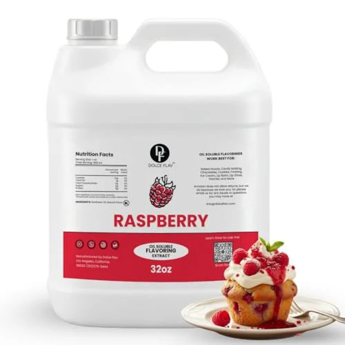Organic Raspberry Flavoring Oil 32 oz 32 Fl Oz High-Grade