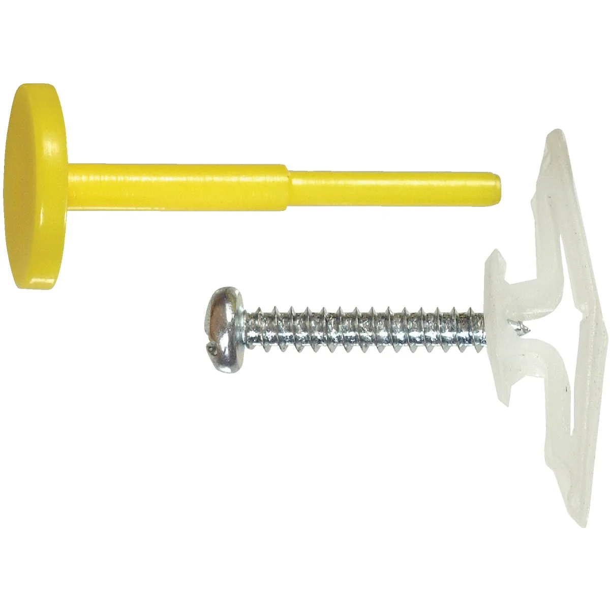 Artisan Hillman 3 8 In. Medium Yellow Plastic Pop Toggle Anchor 2 Ct. Flexible