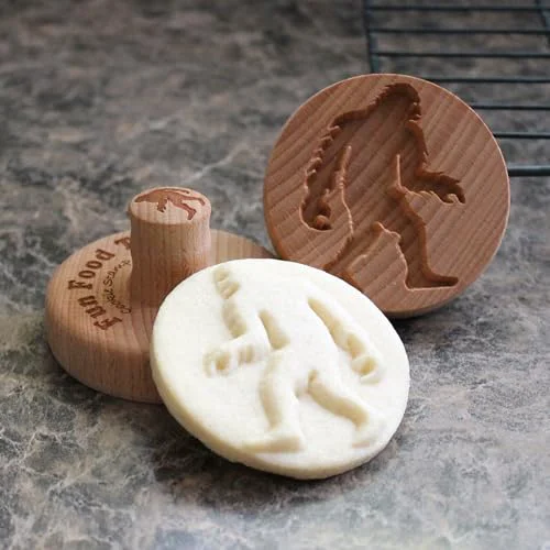 Stylish Wood Cookie Stamp Prestigious