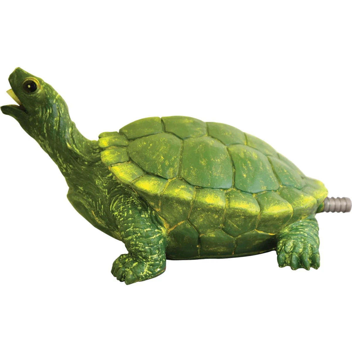 Organic PondMaster 7.2 In. W. x 4.5 In. H. x 10.2 In. L. Resin Fountain Turtle Spitter Casual