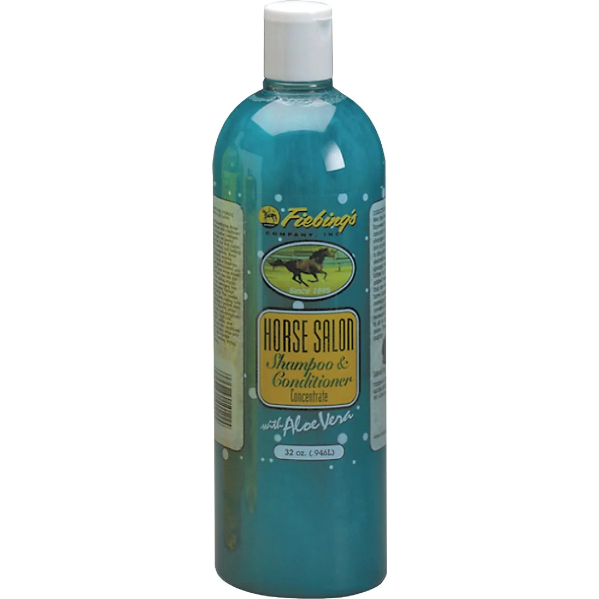Safe Fiebing’s 32 Oz. Squeeze Bottle Horse Salon Shampoo Conditioner Unique