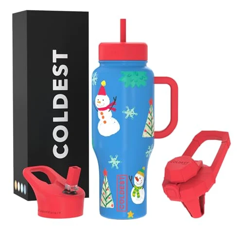 Refined Coldest Tumbler with Handle and Straw Casual